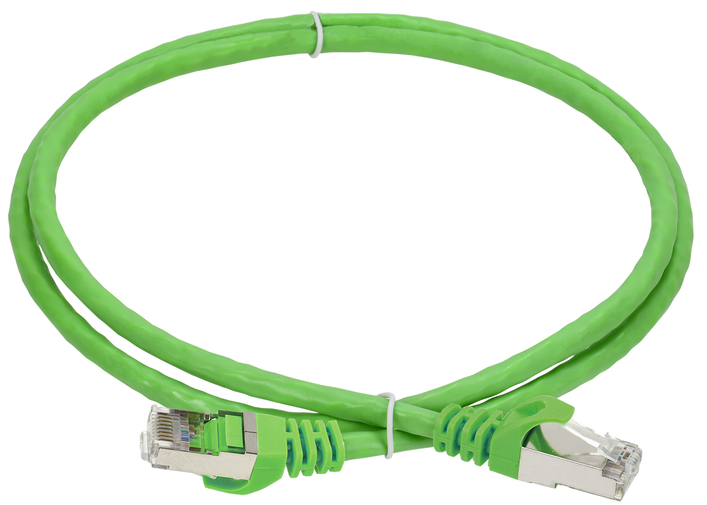 ITK Коммутационный шнур кат.6A S/FTP LSZH 2м standart 50мкд зеленый