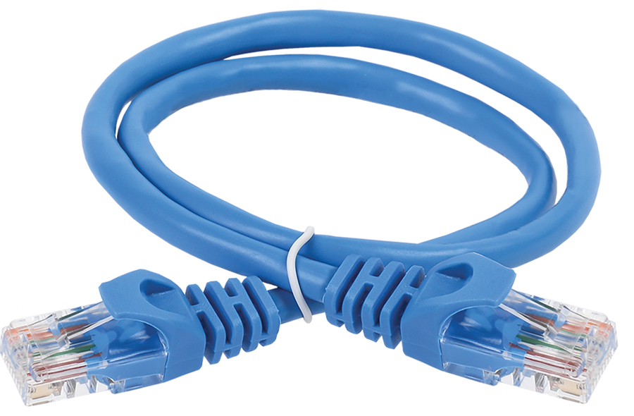 ITK Коммутационный шнур (патч-корд) кат.6 UTP PVC 10м синий