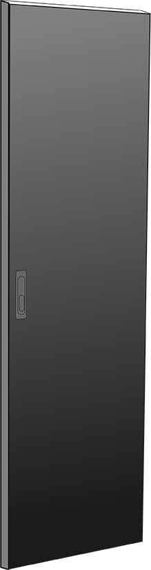 ITK LINEA N Дверь металлическая 600мм для шкафа 47U черная