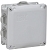 Коробка распаячная КМ для открытой проводки с крышкой на винтах 110х110х50мм IP65 6 гермовводов (RAL 7035) IEK