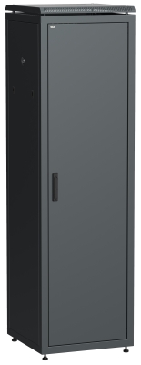 ITK Шкаф сетевой напольный 19" LINEA N 33U 600х800мм металлическая передняя дверь черный