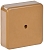 Коробка распаячная КМ41212-03 для открытой проводки 75х75х20мм светлое дерево (6 клемм 6мм2) IEK