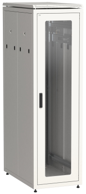 ITK LINEA N Шкаф напольный сетевой 19" 38U 800х1000мм стеклянная передняя дверь задняя металлическая серый
