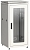 ITK Шкаф сетевой напольный 19" LINEA N 28U 600х600мм стеклянная передняя дверь серый