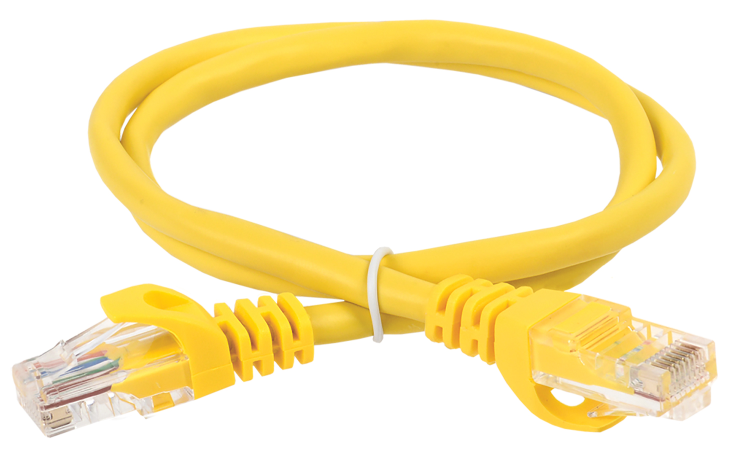 ITK Коммутационный шнур (патч-корд) кат.6 UTP LSZH 0,5м жёлтый