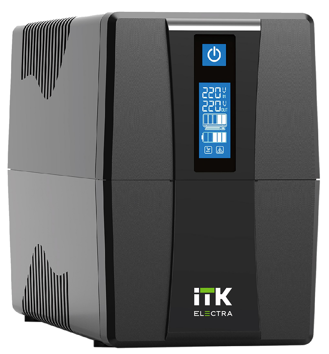 ITK ELECTRA ET ИБП Линейно-интерактивный 600ВА/360Вт однофазный с LCD дисплеем с АКБ 1х7AH USB порт