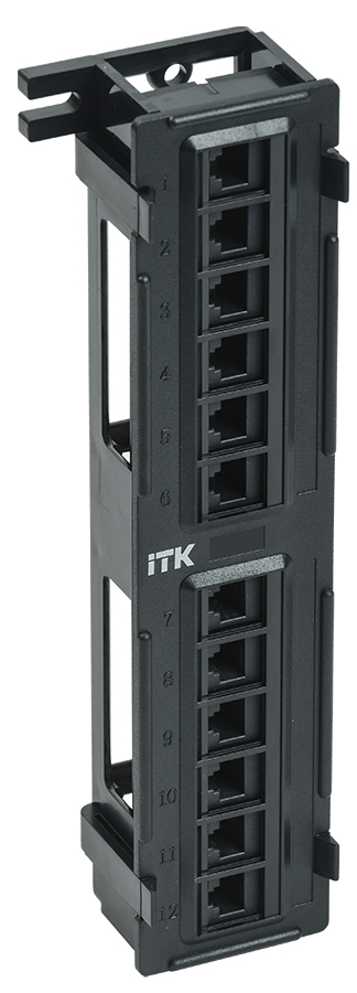ITK настенная патч-панель кат.6 UTP 12 портов (Dual)