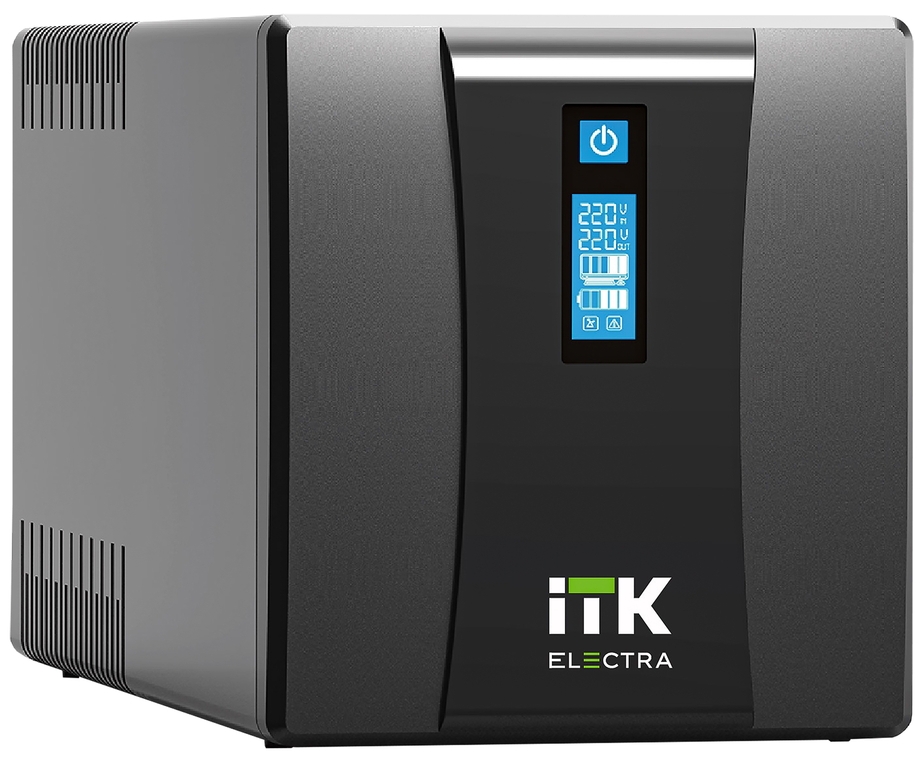 ITK ELECTRA ET ИБП Линейно-интерактивный 1000ВА/600Вт однофазный с LCD дисплеем с АКБ 2х7AH USB порт розетки Schuko