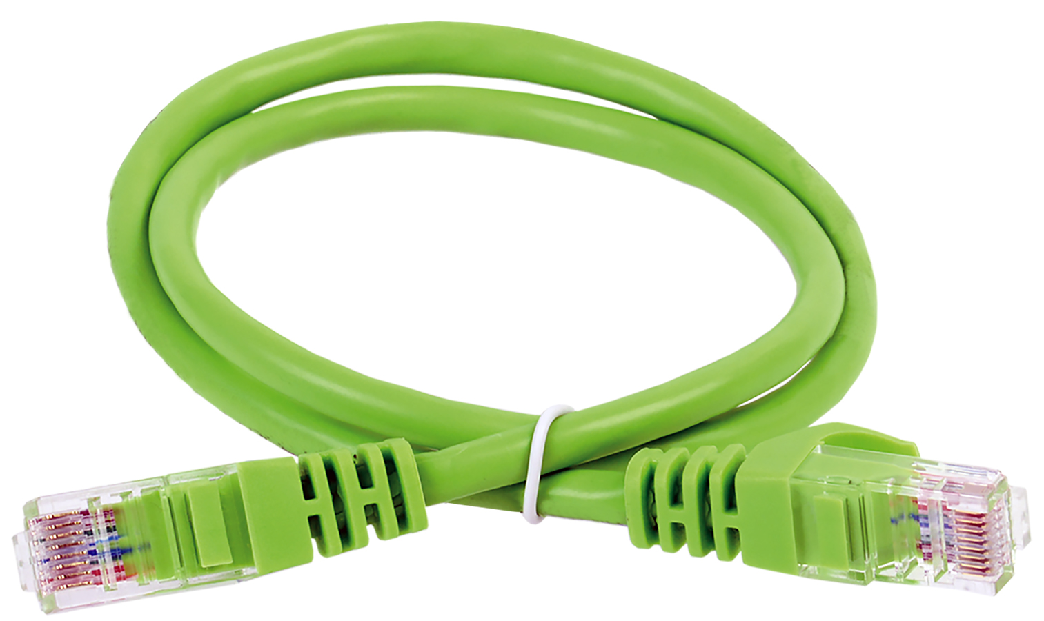 ITK Коммутационный шнур (патч-корд) кат.6 UTP LSZH 5м зеленый