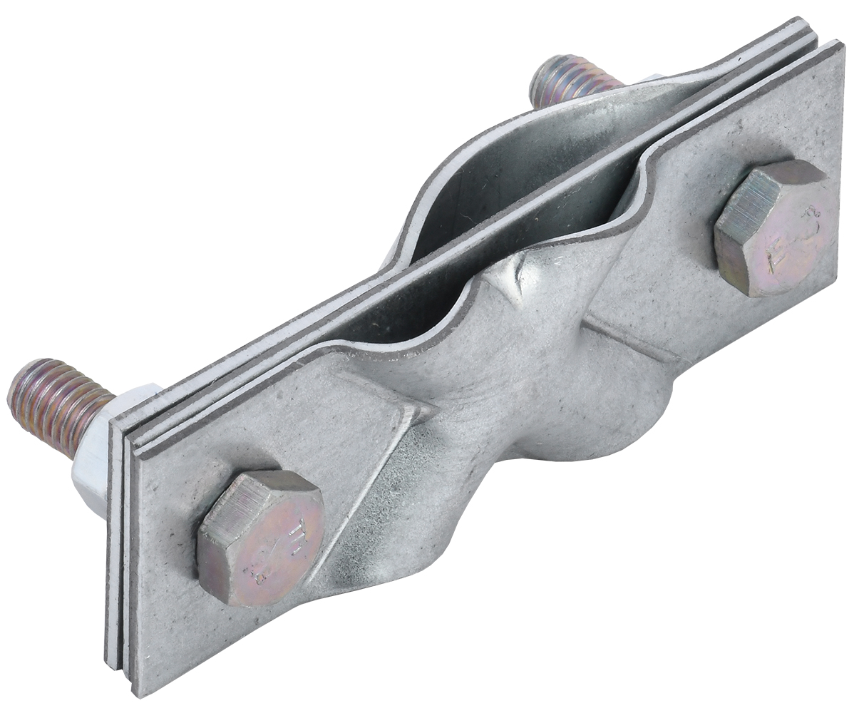 Зажим заземления диагональный стержень-полоса/пруток оцинкованная сталь IEK