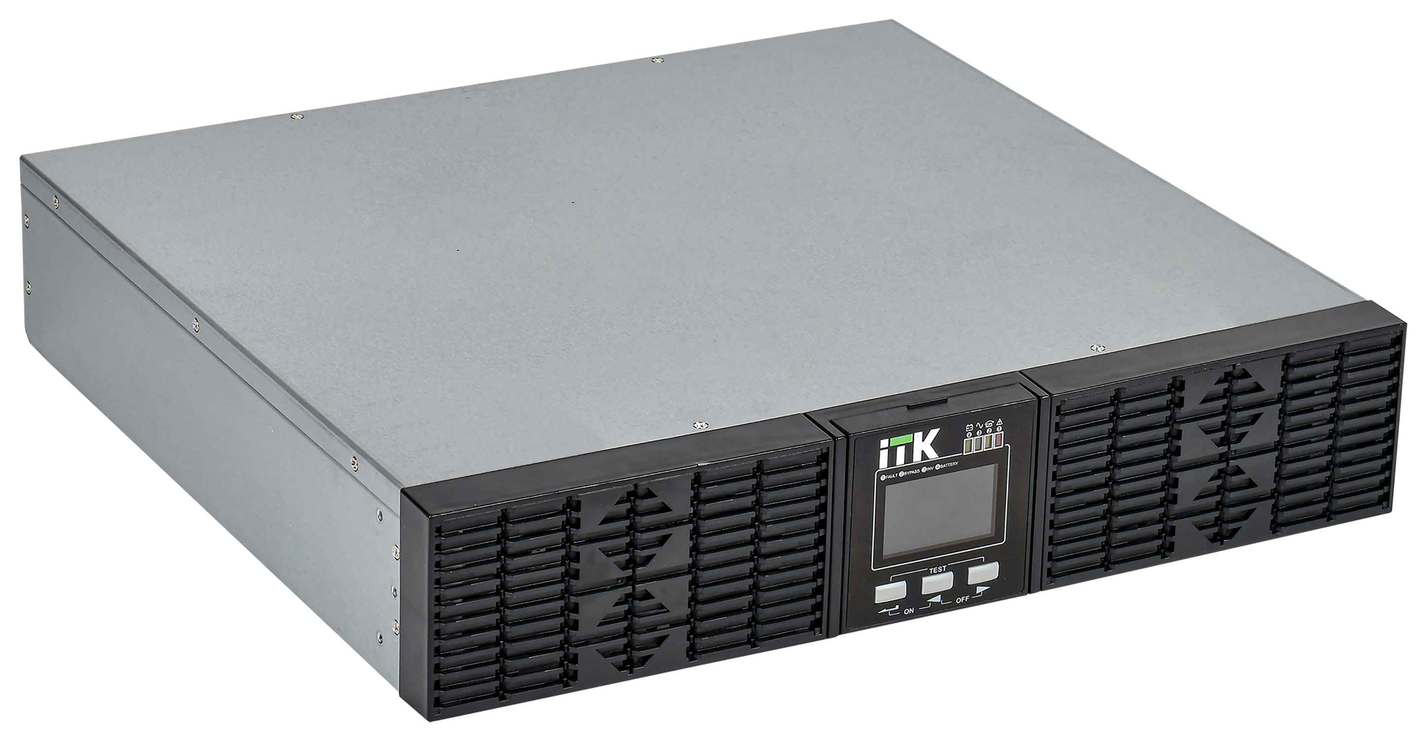 ITK ELECTRA OR ИБП Онлайн 2кВА/2кВт однофазный с LCD дисплеем 48VDC с АКБ 2U 4х9AH Rack mount