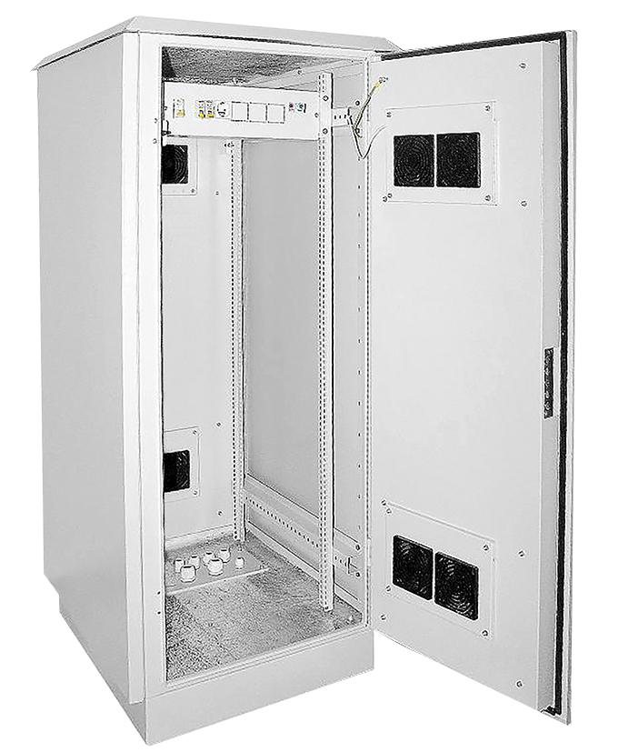 ITK Шкаф уличный напольный 19" LINEA O 33U 720x860мм IP55 металлическая дверь серый