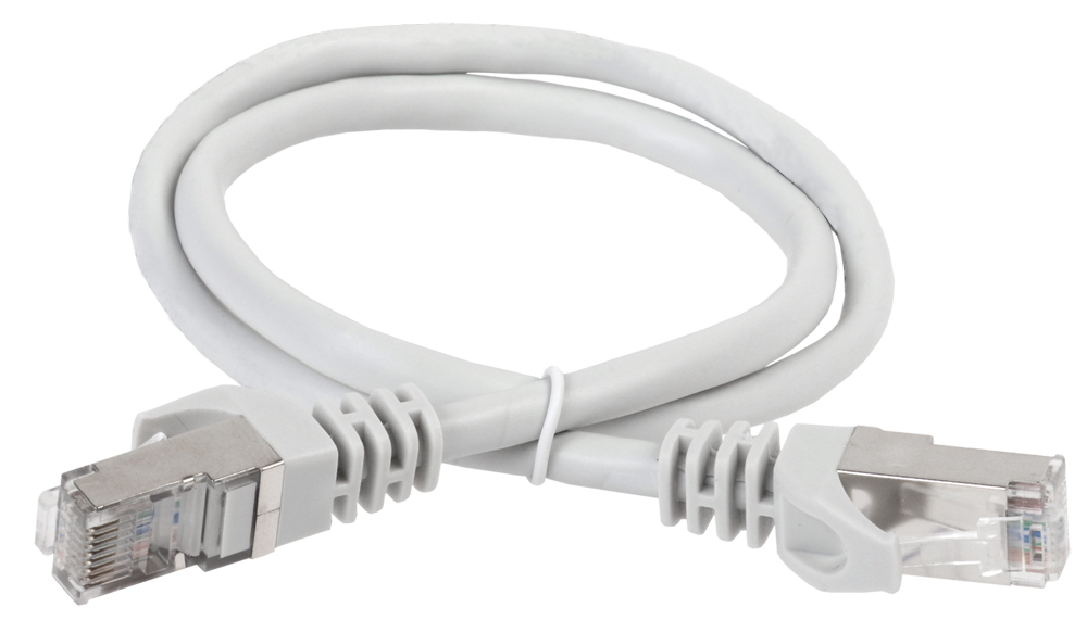 ITK Коммутационный шнур (патч-корд) кат.6 FTP PVC 15м серый