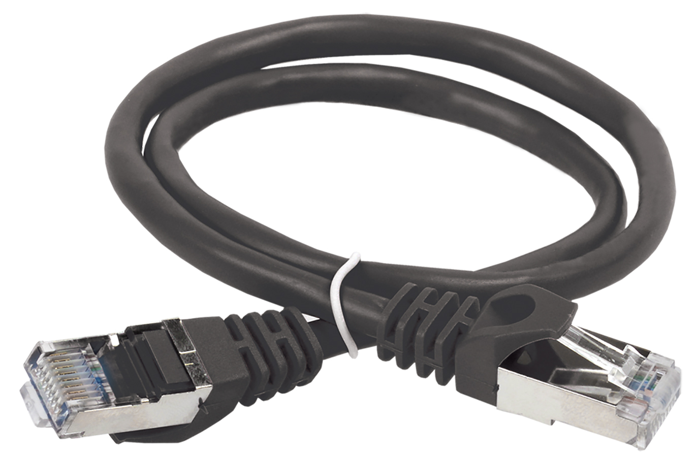 ITK Коммутационный шнур (патч-корд) кат.6 FTP PVC 7м черный