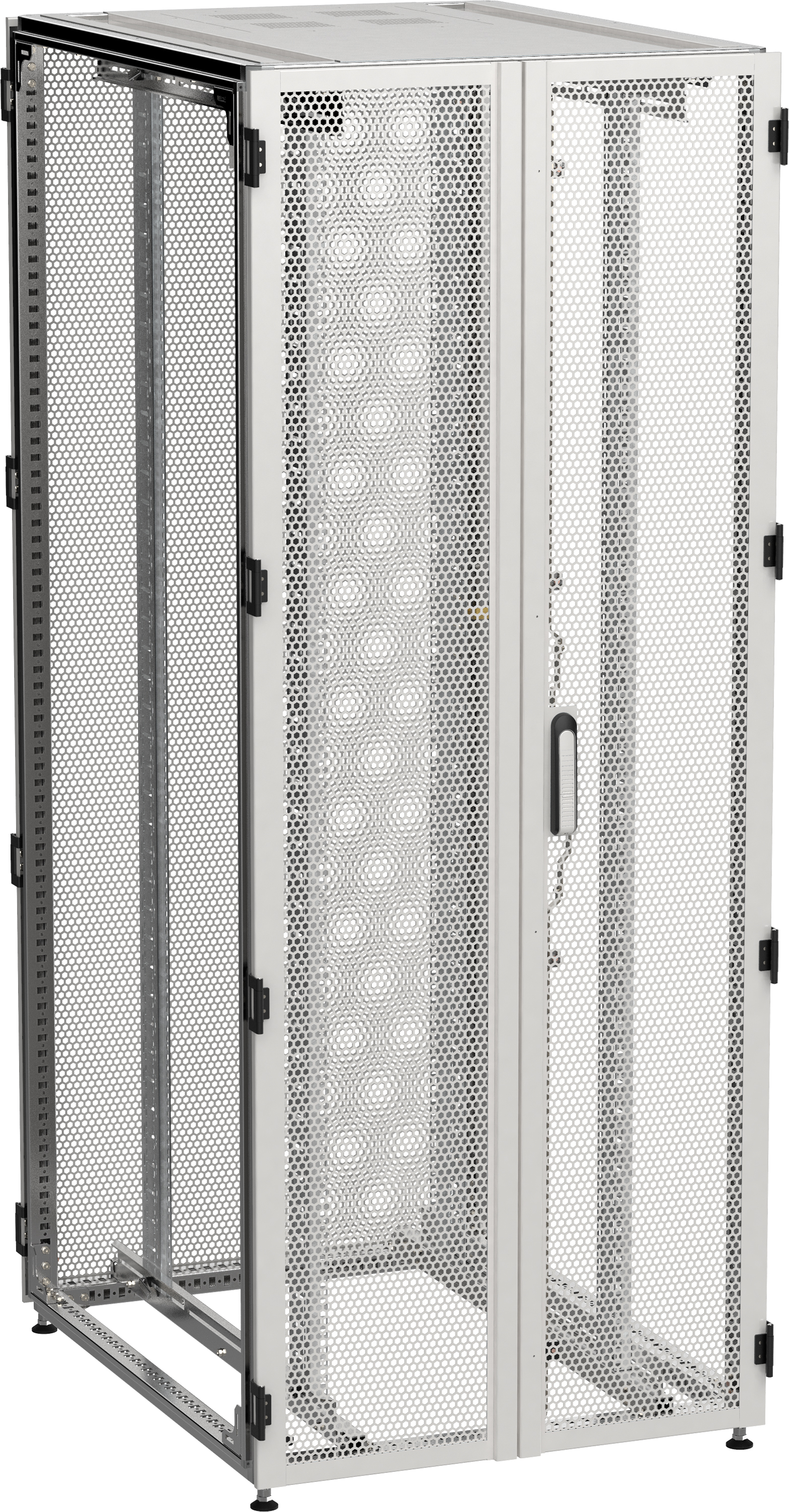 ITK by ZPAS Шкаф серверный 19" 47U 800х1200мм двухстворчатые перфорированные двери серый РФ