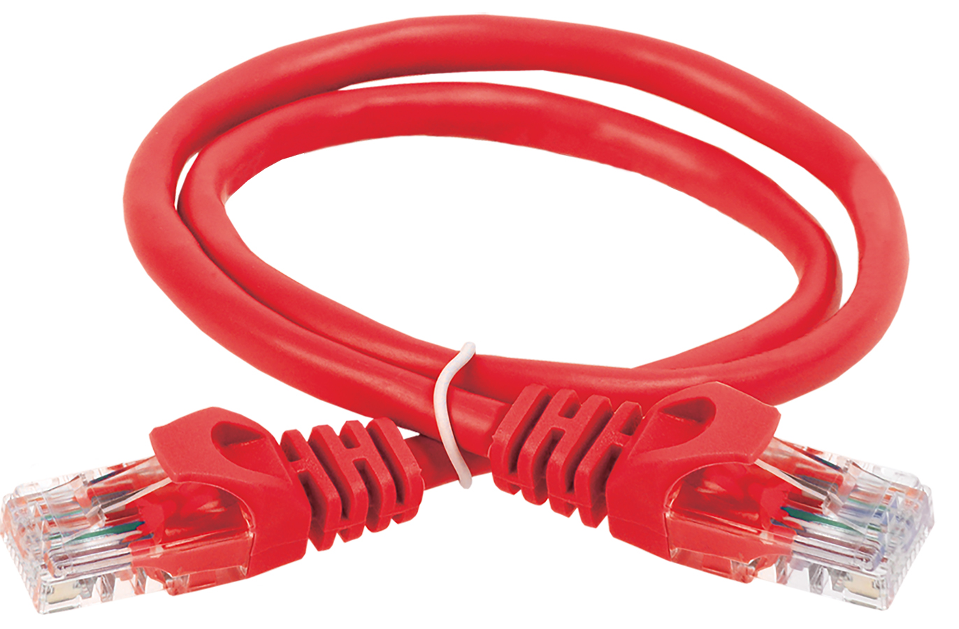 ITK Коммутационный шнур (патч-корд) кат.5E UTP PVC 7м красный
