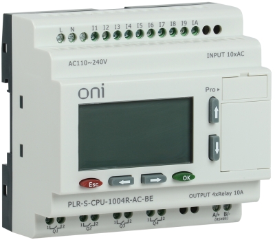 Логическое реле PLR-S. CPU1004(R) 220В AC с экраном ONI