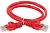 ITK Коммутационный шнур (патч-корд) кат.6 UTP PVC 10м красный