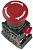 Кнопка управления AE-22 "Грибок" d=22мм 1з+1р 240В с фиксацией красная IEK