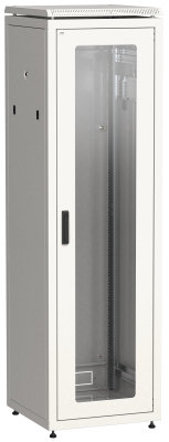 ITK Шкаф сетевой напольный 19" LINEA N 47U 600х800мм стеклянная передняя дверь серый