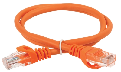 ITK Коммутационный шнур (патч-корд) кат.6 UTP PVC 2м оранжевый