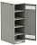 ITK LINEA B Шкаф (пустой) 1700х600х950мм металлическая дверь серый